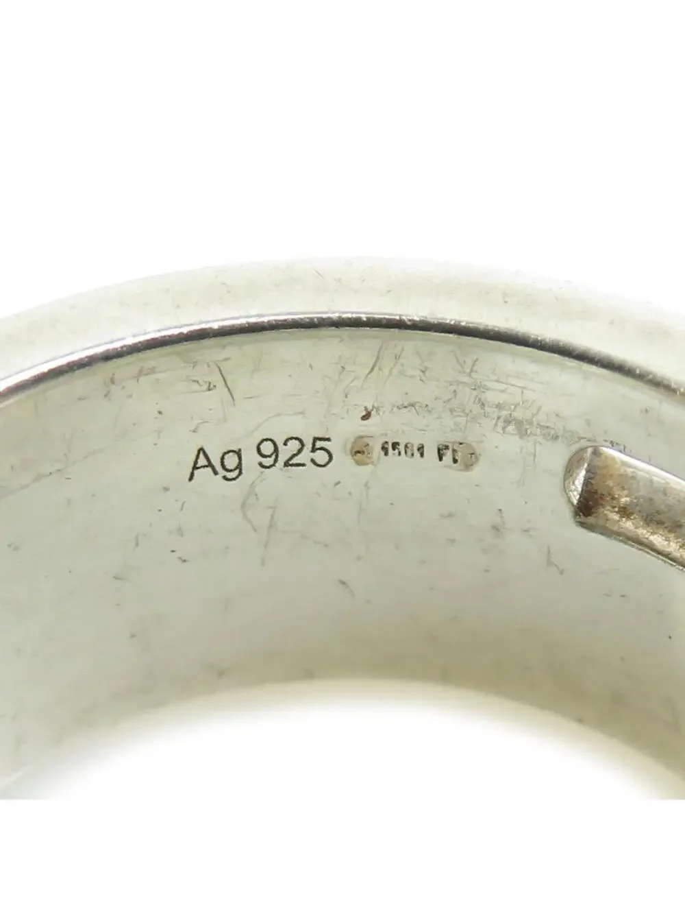 Auth Gucci G Logo Ring Silver - #302881G93B